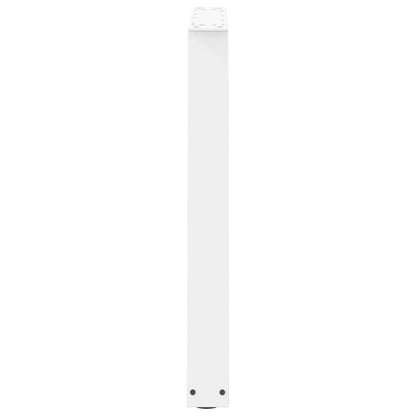 Gambe per Tavolo Pranzo a V 2 pz Bianco 70x(72-73,3)cm Acciaio - homemem39