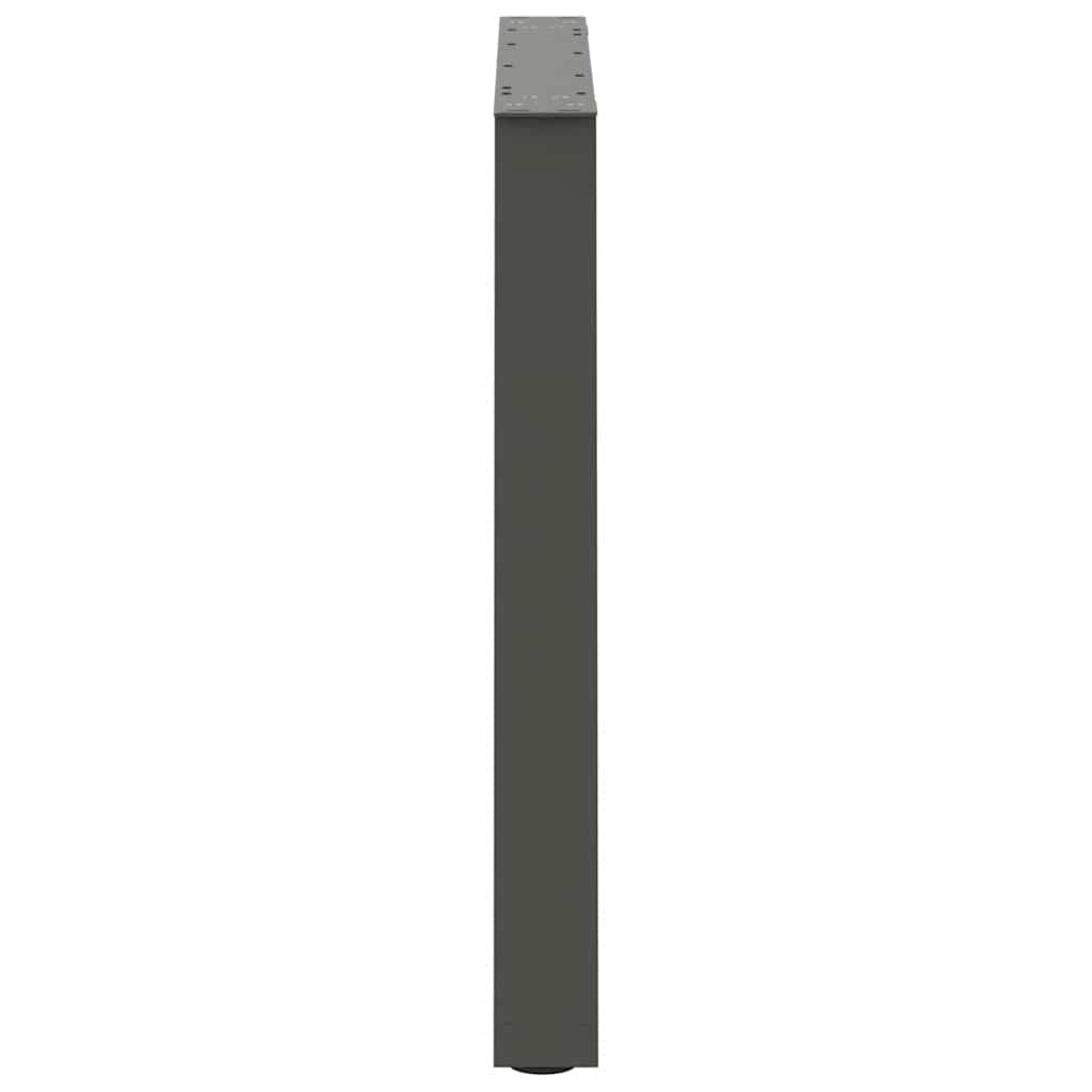 Gambe Tavolo Pranzo a V 2 pz Antracite 70x(72-73,3)cm Acciaio - homemem39