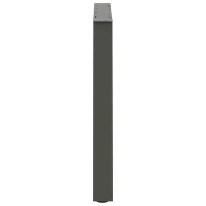 Gambe Tavolo Pranzo a V 2 pz Antracite 70x(72-73,3)cm Acciaio - homemem39