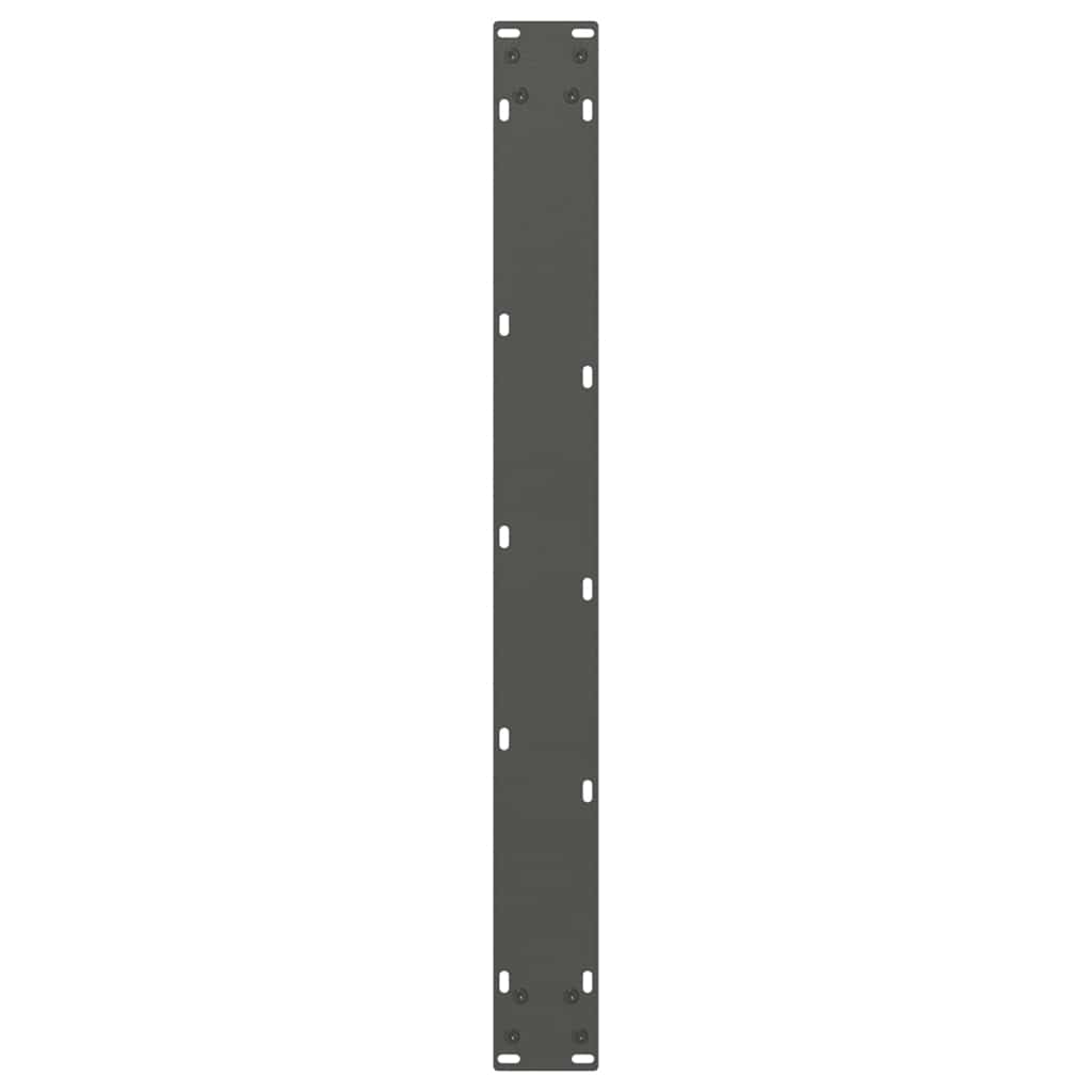 Gambe Tavolo Pranzo a V 2 pz Antracite 70x(72-73,3)cm Acciaio - homemem39