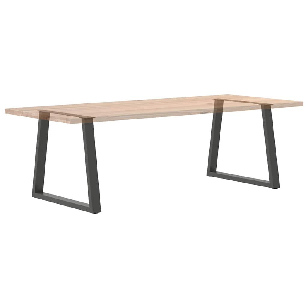 Gambe tavolo da pranzo forma V 2 pz Antracite 80x(72-73,3) cm