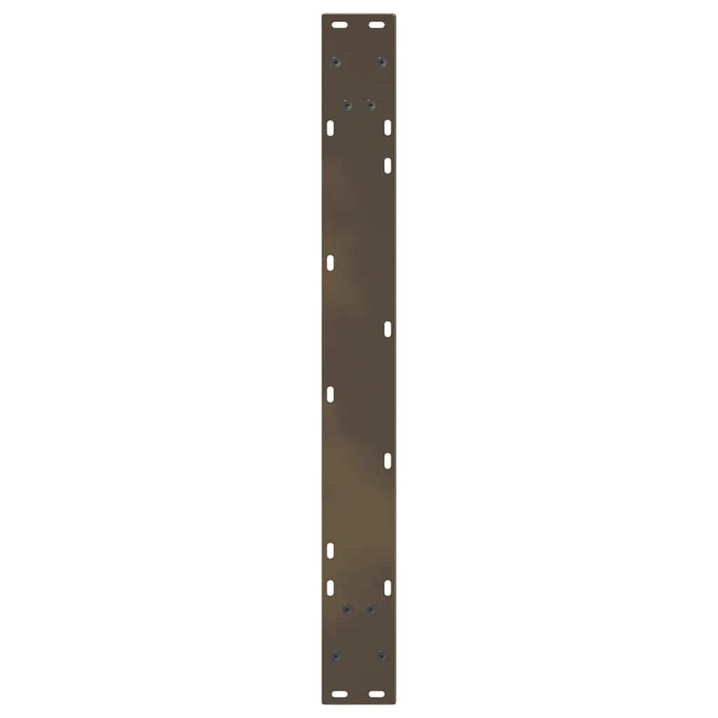 Gambe per Tavolo Pranzo a V 2pz Naturale 80x(72-73,3)cm Acciaio - homemem39