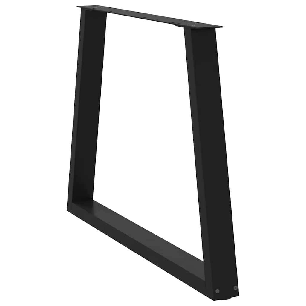 Gambe per Tavolo da Pranzo a V 2 pz Nero 90x(72-73,3)cm Acciaio - homemem39