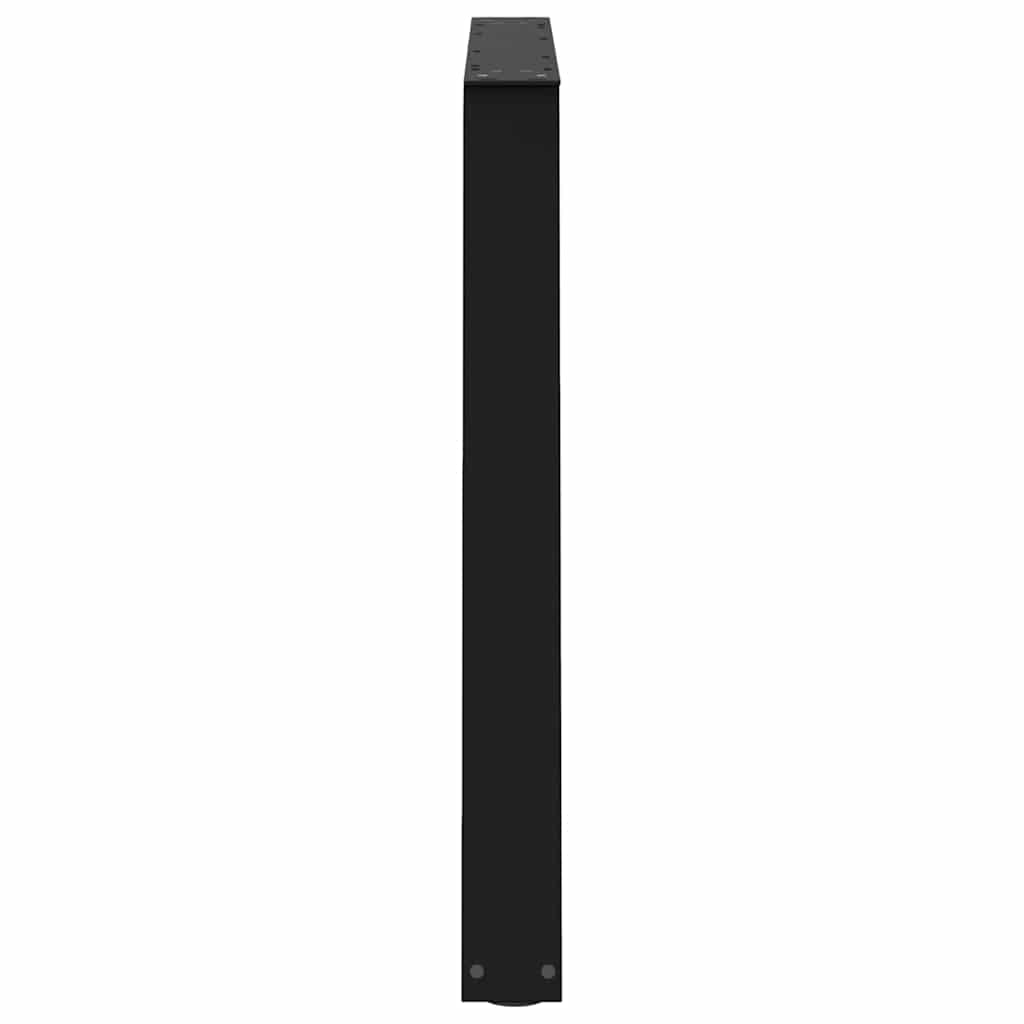 Gambe per Tavolo da Pranzo a V 2pz Nero 100x(72-73,3)cm Acciaio - homemem39