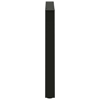 Gambe per Tavolo da Pranzo a V 3 pz Nero 70x(72-73,3)cm Acciaio - homemem39