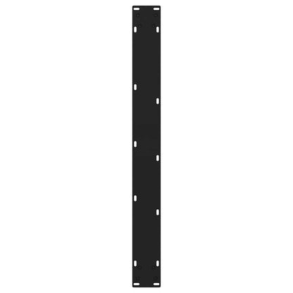 Gambe per Tavolo da Pranzo a V 3 pz Nero 70x(72-73,3)cm Acciaio - homemem39
