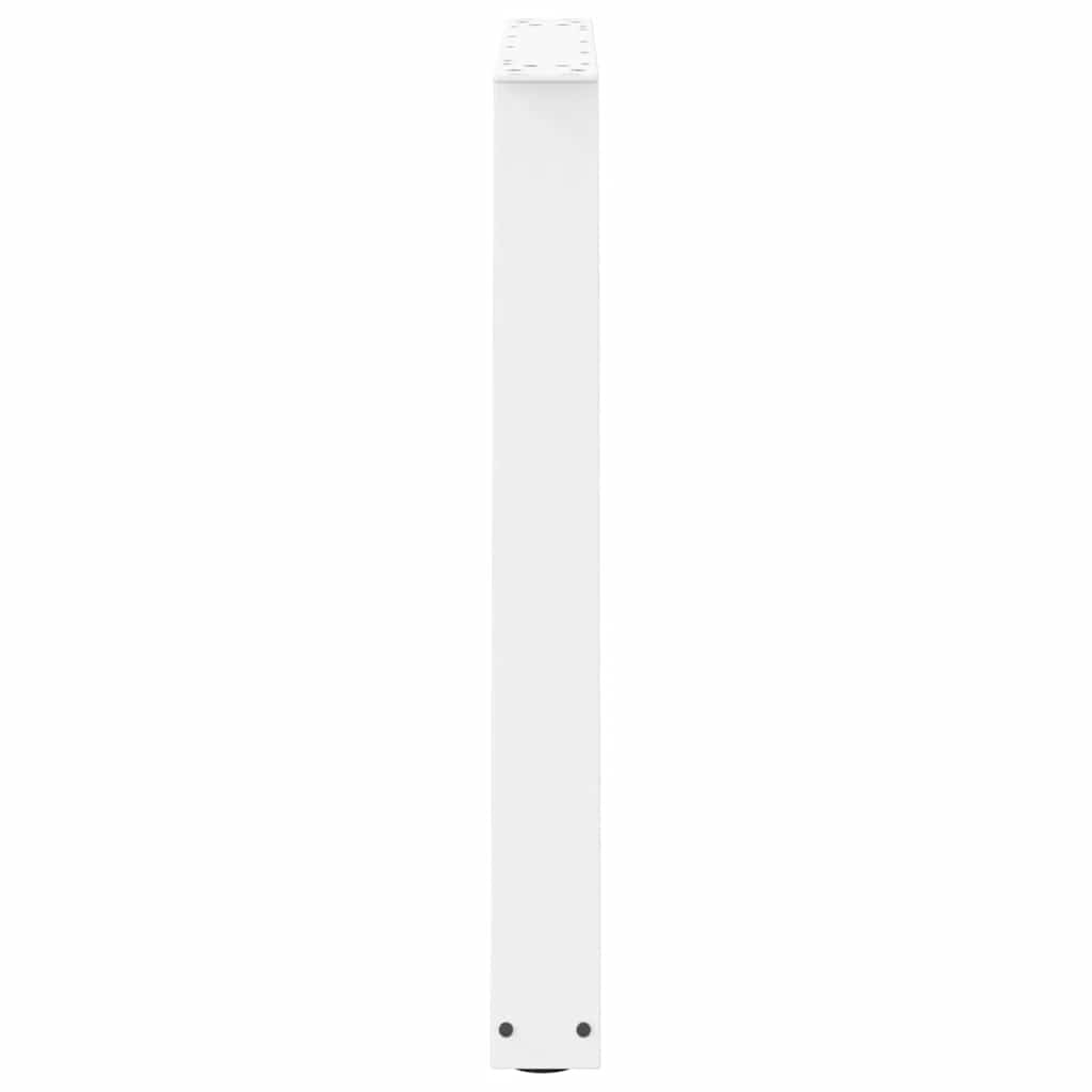 Gambe per Tavolo Pranzo a V 3 pz Bianco 70x(72-73,3)cm Acciaio - homemem39