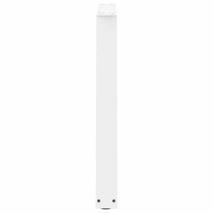 Gambe per Tavolo Pranzo a V 3 pz Bianco 70x(72-73,3)cm Acciaio - homemem39
