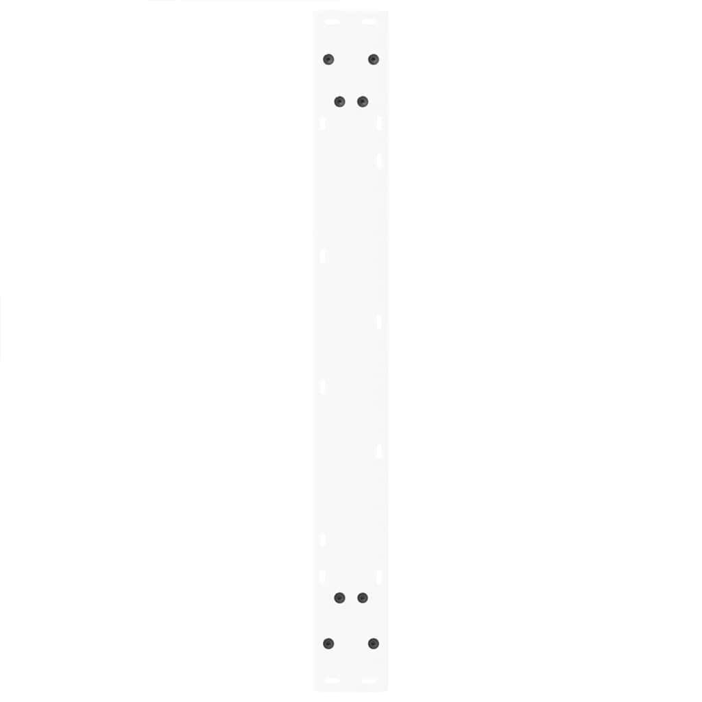 Gambe per Tavolo Pranzo a V 3 pz Bianco 70x(72-73,3)cm Acciaio - homemem39
