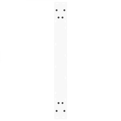 Gambe per Tavolo Pranzo a V 3 pz Bianco 70x(72-73,3)cm Acciaio - homemem39
