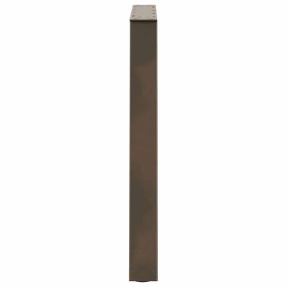 Gambe per Tavolo Pranzo a V 3pz Naturale 70x(72-73,3)cm Acciaio - homemem39