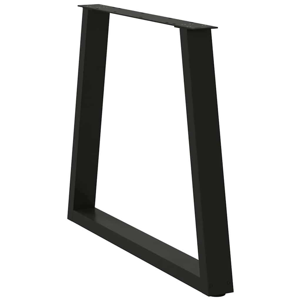 Gambe per Tavolo da Pranzo a V 3 pz Nero 80x(72-73,3)cm Acciaio - homemem39