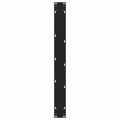 Gambe per tavolo da pranzo forma V 3 pz nere 80x(72-73,3) cm