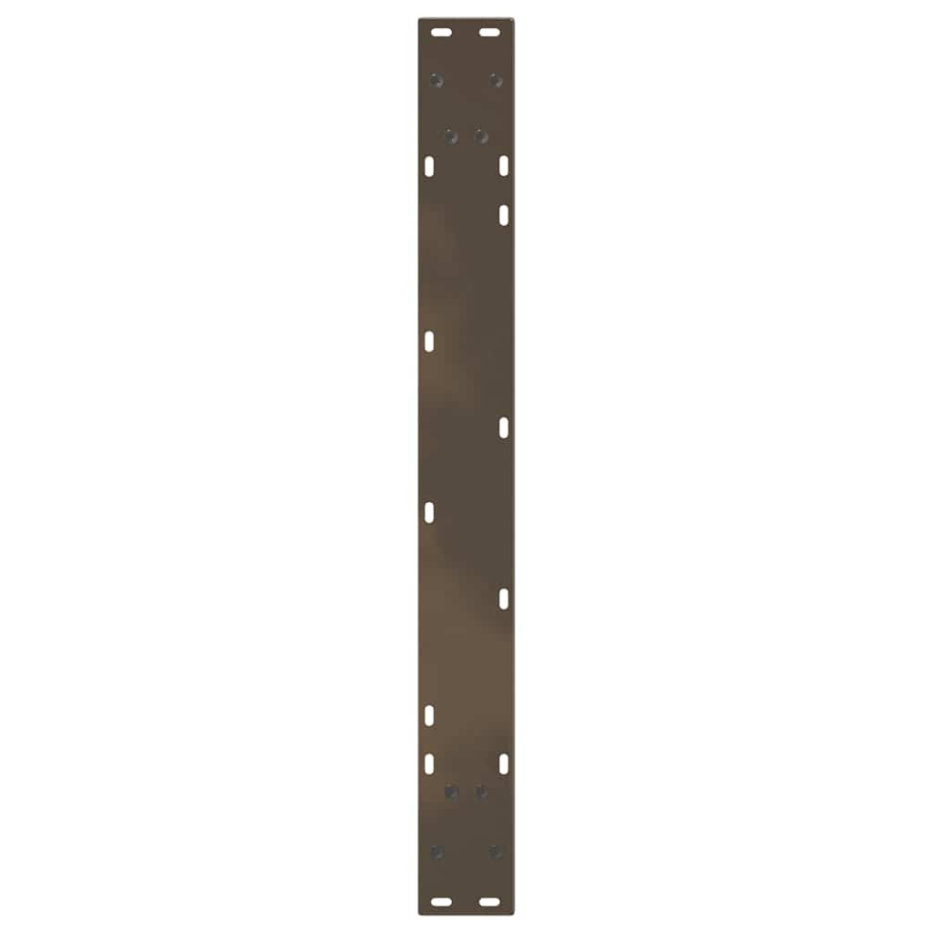 Gambe per Tavolo Pranzo a V 3pz Naturale 80x(72-73,3)cm Acciaio - homemem39