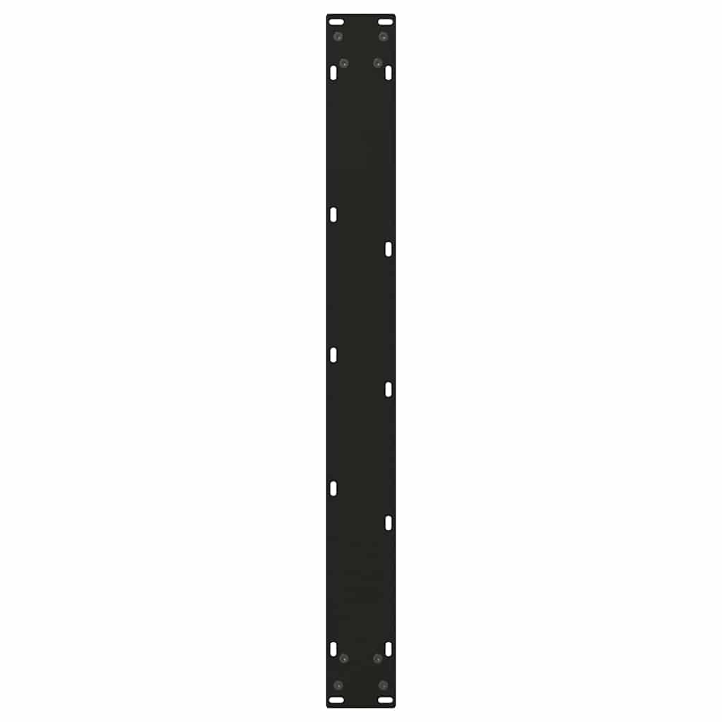 Gambe per tavolo da pranzo forma V 3 pz nere 90x(72-73,3) cm