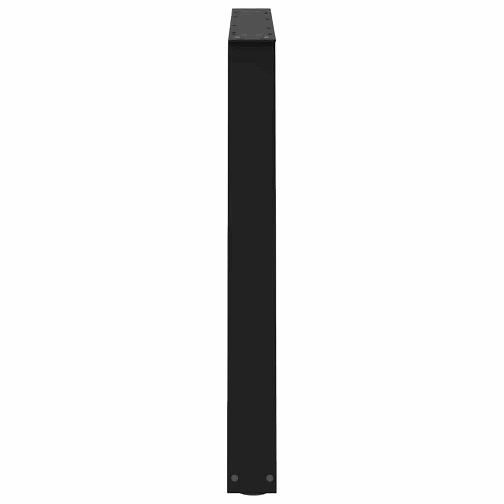 Gambe per Tavolo da Pranzo a V 3pz Nero 100x(72-73,3)cm Acciaio - homemem39