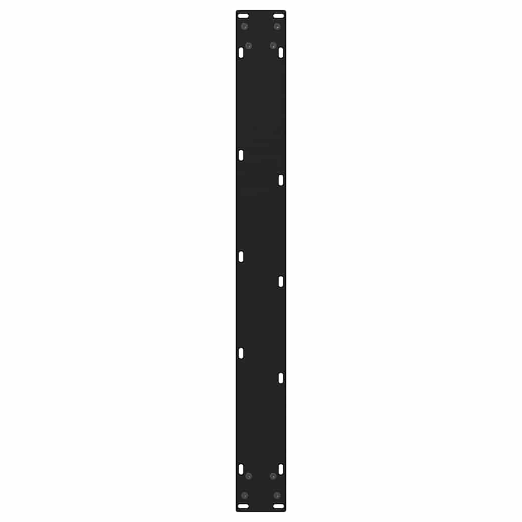 Gambe per Tavolo da Pranzo a V 3pz Nero 100x(72-73,3)cm Acciaio - homemem39