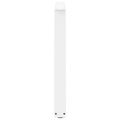 Gambe per Tavolo Pranzo a V 3 pz Bianco 100x(72-73,3)cm Acciaio - homemem39