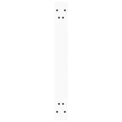 Gambe per Tavolo Pranzo a V 3 pz Bianco 100x(72-73,3)cm Acciaio - homemem39