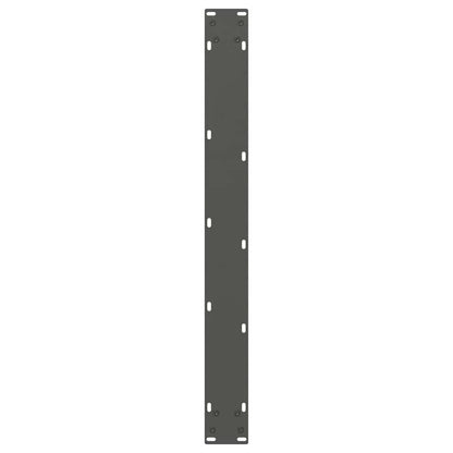 Gambe Tavolo Pranzo a V 3 pz Antracite 100x(72-73,3)cm Acciaio - homemem39