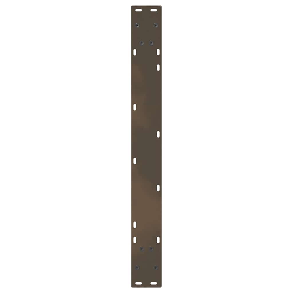 Gambe Tavolo Pranzo a V 3 pz Naturale 100x(72-73,3)cm Acciaio - homemem39