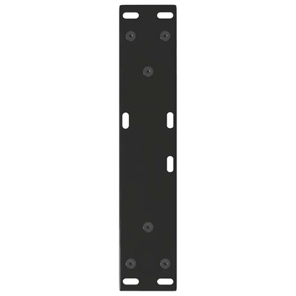 Gambe per Tavolo da Pranzo a V 2 pz Nero 30x(30-31,3)cm Acciaio - homemem39