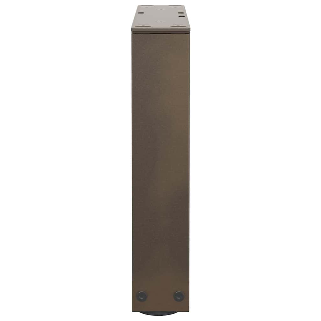 Gambe per Tavolo Pranzo a V 2pz Naturale 30x(30-31,3)cm Acciaio - homemem39