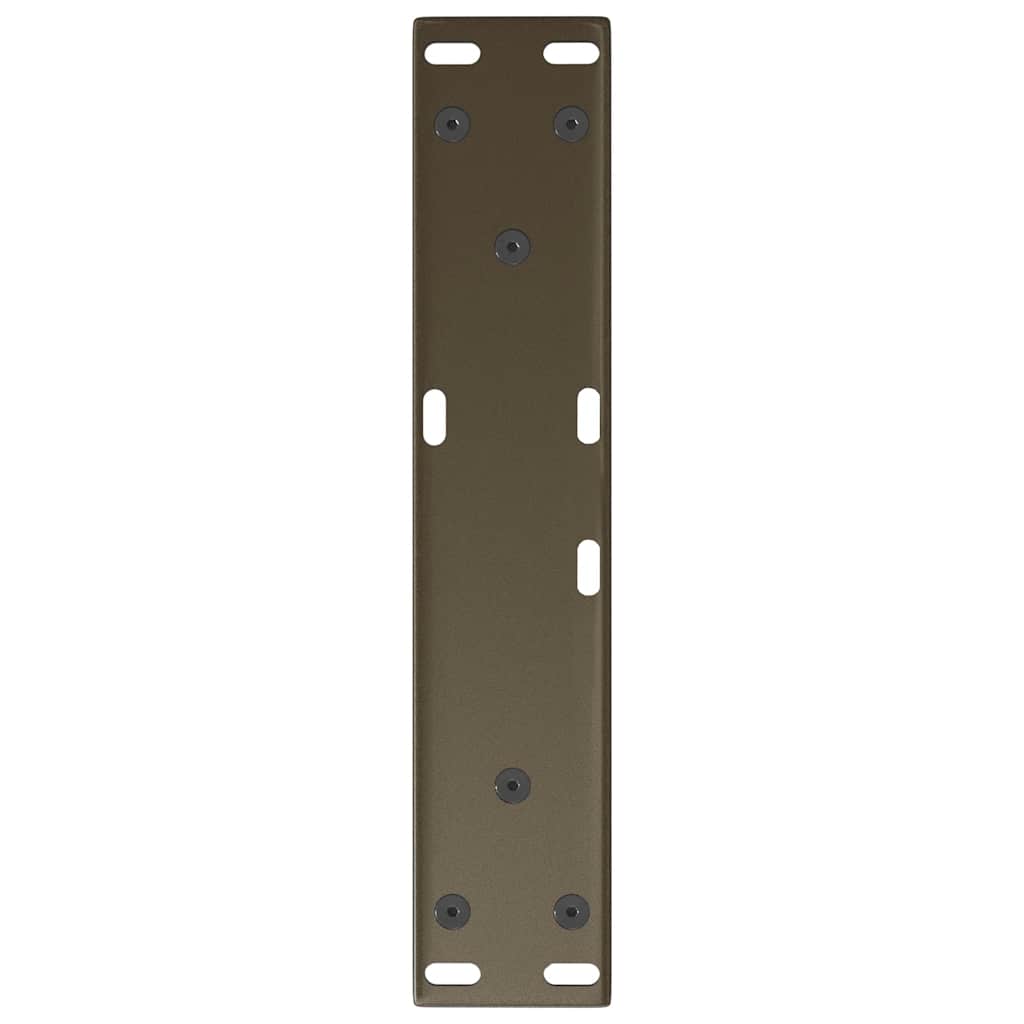 Gambe per Tavolo Pranzo a V 2pz Naturale 30x(30-31,3)cm Acciaio - homemem39