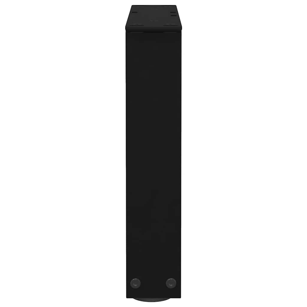Gambe per Tavolo da Pranzo a V 2 pz Nero 40x(30-31,3)cm Acciaio - homemem39