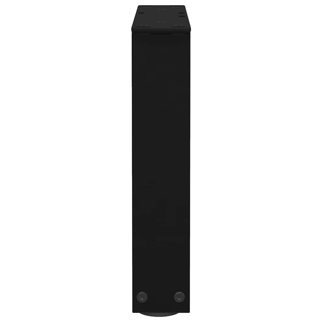Gambe per Tavolino da Caffè forma V 2 pz Nere 40x(30-31,3) cm