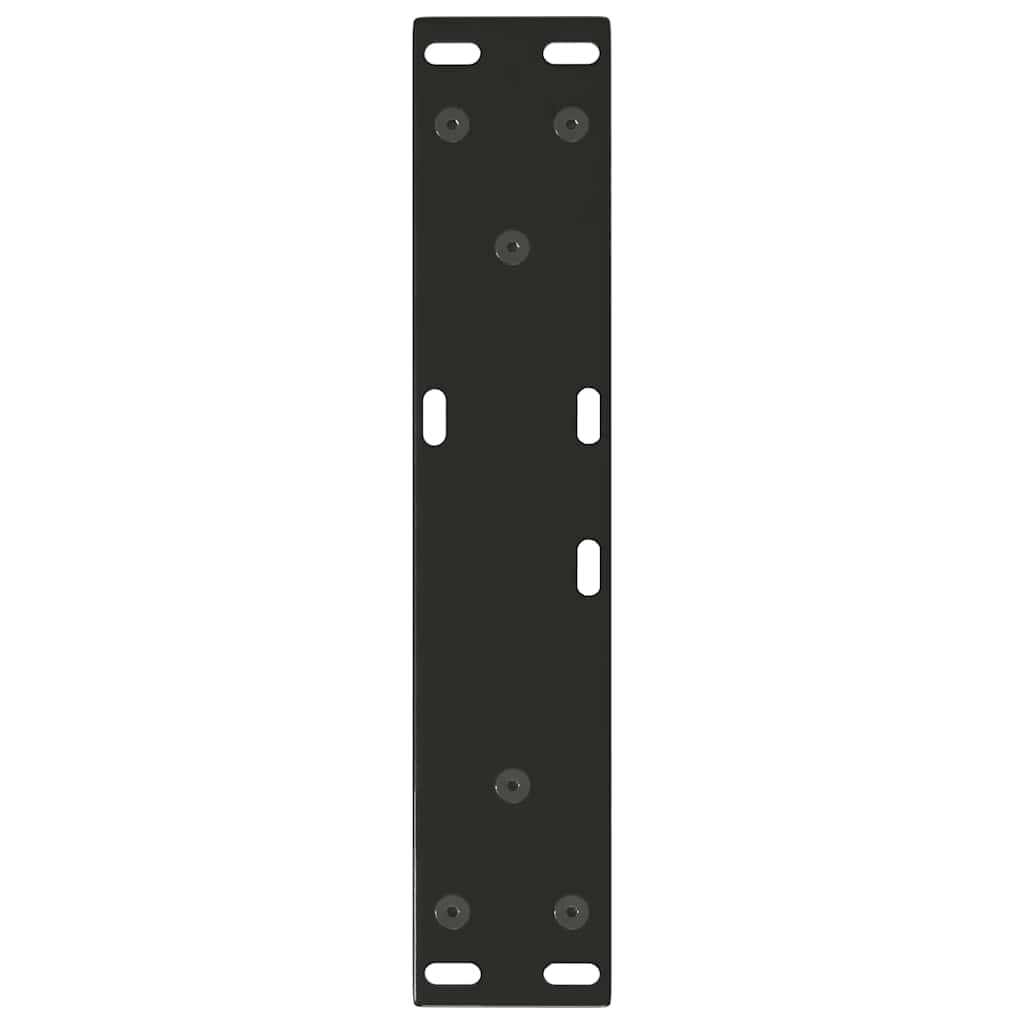 Gambe per Tavolo da Pranzo a V 2 pz Nero 40x(30-31,3)cm Acciaio - homemem39