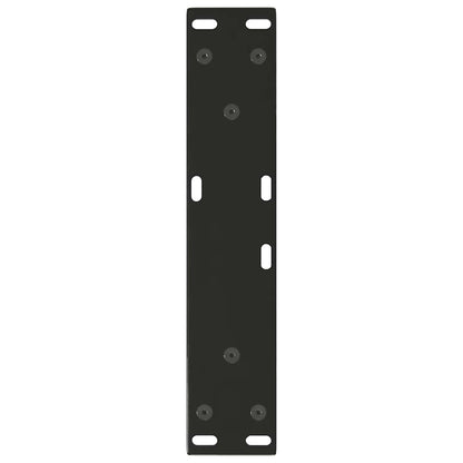 Gambe per Tavolo da Pranzo a V 2 pz Nero 40x(30-31,3)cm Acciaio - homemem39