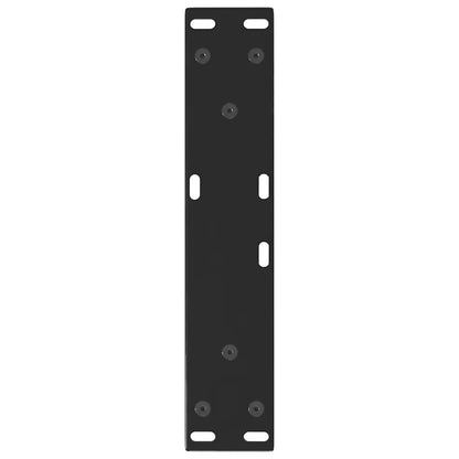 Gambe per Tavolino da Caffè forma V 2 pz Nere 40x(30-31,3) cm