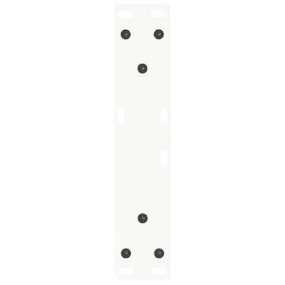 Gambe per Tavolo Pranzo a V 2 pz Bianco 40x(30-31,3)cm Acciaio - homemem39