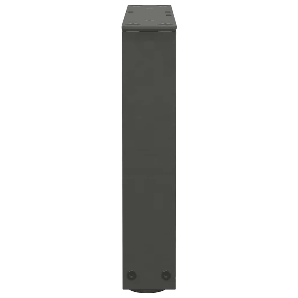 Gambe Tavolo Pranzo a V 2 pz Antracite 40x(30-31,3)cm Acciaio - homemem39