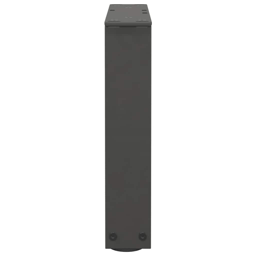 Gambe Tavolino da Caffè forma V 2 pz Antracite 40x(30-31,3) cm