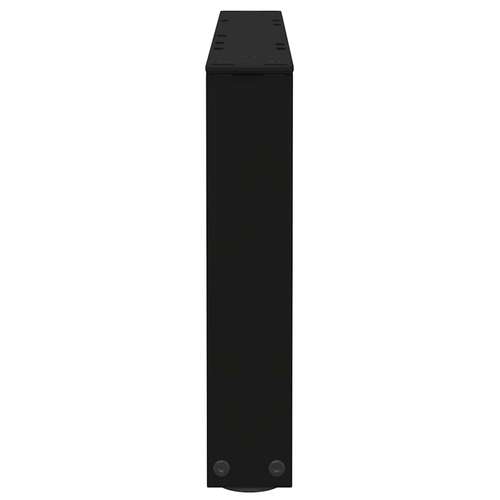 Gambe per Tavolino da Caffè forma V 2 pz Nere 50x(30-31,3) cm