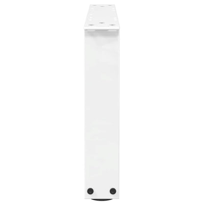 Gambe per Tavolino da Caffè forma V 2 pz Bianche 50x(30-31,3)cm