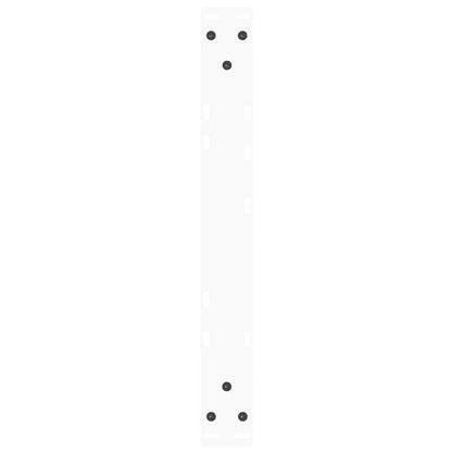 Gambe per Tavolo Pranzo a V 2 pz Bianco 50x(30-31,3)cm Acciaio - homemem39