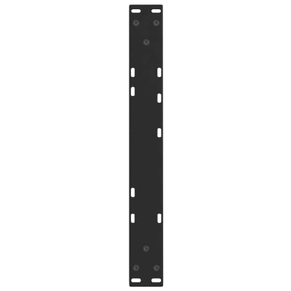 Gambe per Tavolino da Caffè forma V 2 pz Nere 60x(30-31,3) cm