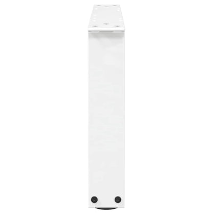 Gambe per Tavolo Pranzo a V 2 pz Bianco 60x(30-31,3)cm Acciaio - homemem39