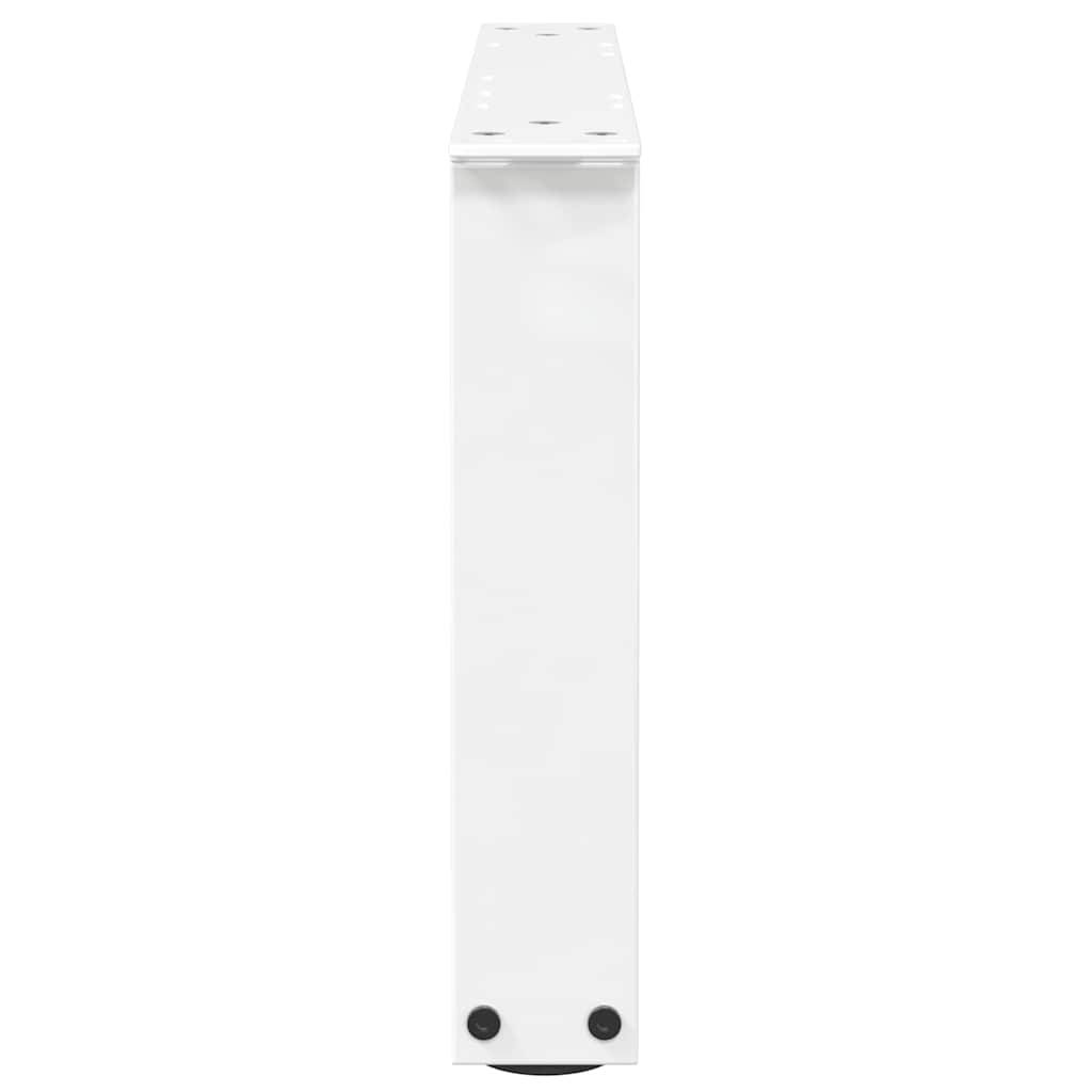Gambe per Tavolino da Caffè forma V 2 pz Bianche 60x(30-31,3)cm
