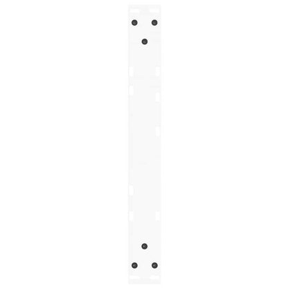 Gambe per Tavolo Pranzo a V 2 pz Bianco 60x(30-31,3)cm Acciaio - homemem39