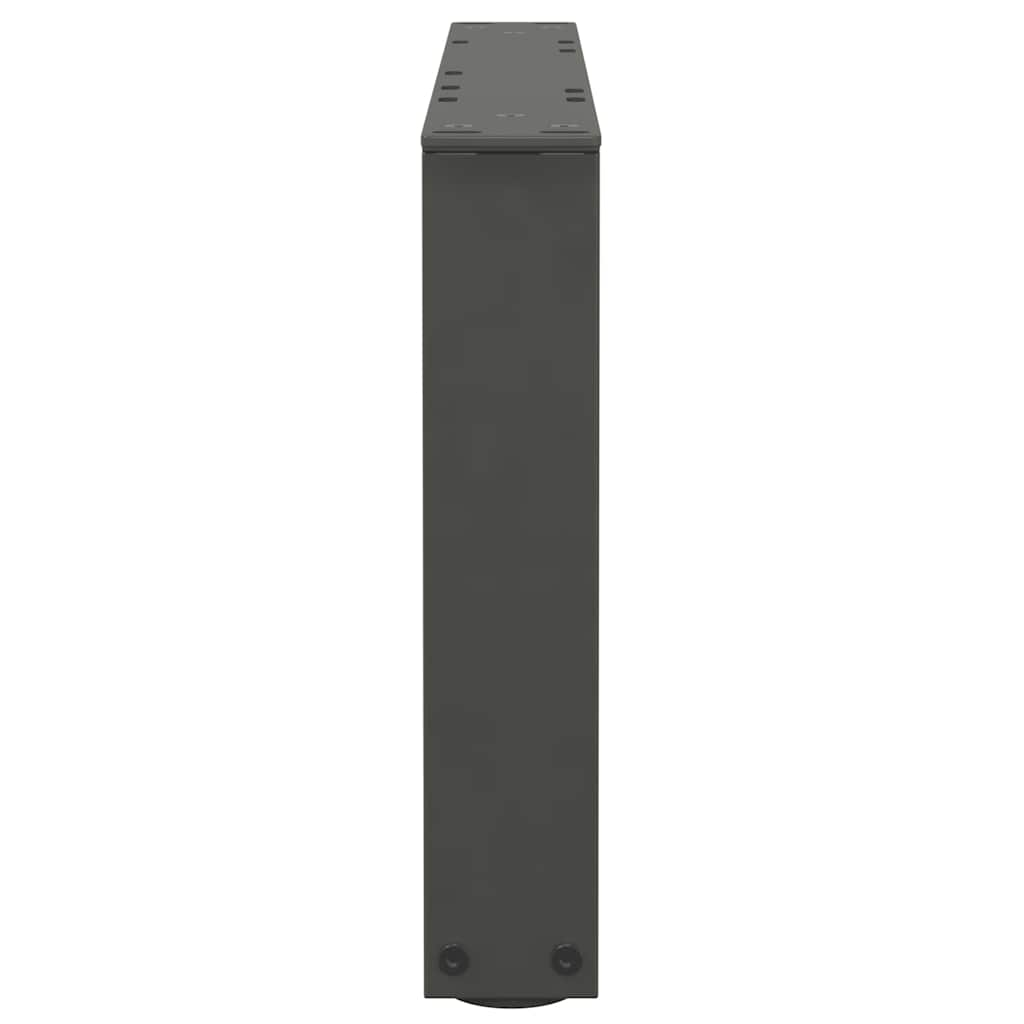 Gambe Tavolo Pranzo a V 2 pz Antracite 60x(30-31,3)cm Acciaio - homemem39
