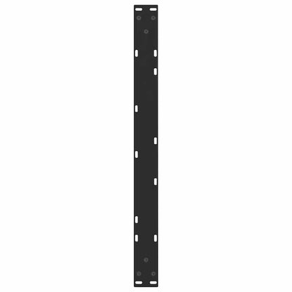 Gambe per Tavolo da Pranzo a V 2 pz Nero 70x(30-31,3)cm Acciaio - homemem39