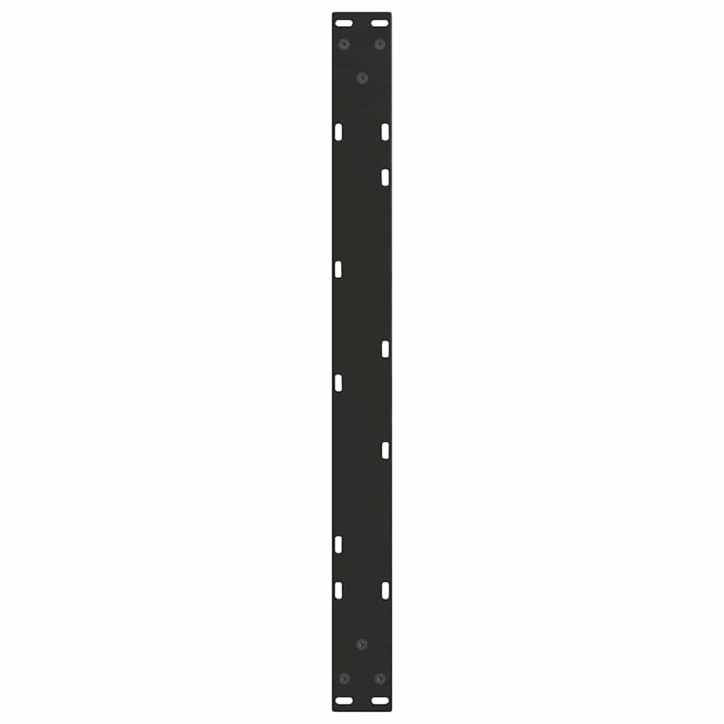 Gambe per Tavolino da Caffè forma V 2 pz Nere 70x(30-31,3) cm