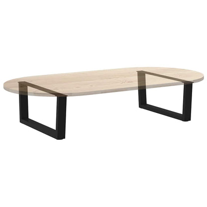Gambe per Tavolo da Pranzo a V 2 pz Nero 70x(30-31,3)cm Acciaio - homemem39
