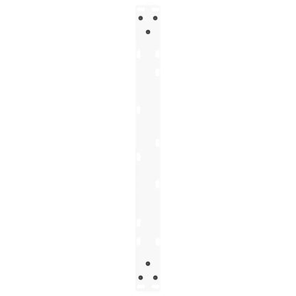 Gambe per Tavolino da Caffè forma V 2 pz Bianche 70x(30-31,3)cm