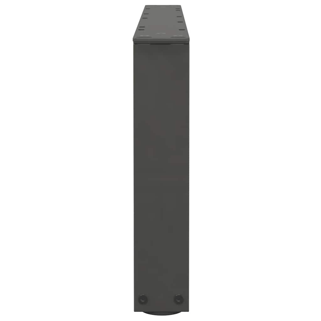 Gambe Tavolo Pranzo a V 2 pz Antracite 70x(30-31,3)cm Acciaio - homemem39