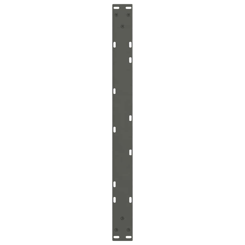 Gambe Tavolo Pranzo a V 2 pz Antracite 70x(30-31,3)cm Acciaio - homemem39